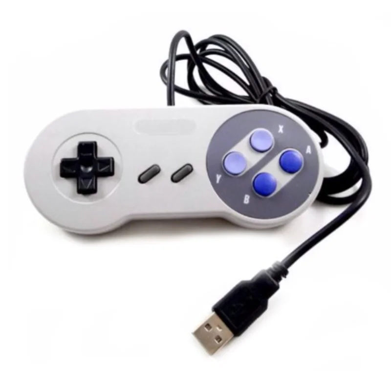 1 szt. Przewodowy kontroler Super USB Gamepad joysticki klasyczny Joypad do gier Nintendo SNES Windows PC komputer MAC