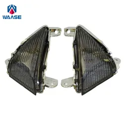 waase For Kawasaki Ninja ZX6R ZX 6R ZX-6R 2005 2006 2007 2008 2009 2010 2011 2012 E-Mark Front Turn Signals Blinker LED Light