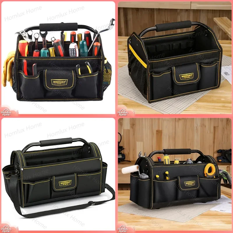 Portable Multifunctional Woodworking Kit Electrician Tool Set with Oxford Cloth Bag Heavy Duty Repair Tools for DIY Home