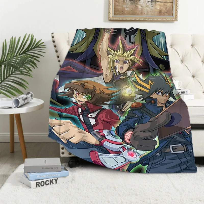 

Yu-Gi-Oh! Fluffy Soft Blankets for Bed Anime Blanket Furry Throw Sofa & Throws Double Decorative Custom Fleece Kid's Antistatic