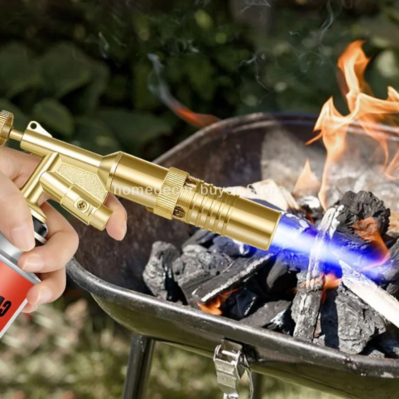 แก๊ส Burner เชื่อมไฟฉายแบบพกพา Blowtorch ทองแดงสูงอุณหภูมิทองเหลืองแก๊สไฟฉาย Brazing SOLDER เชื่อม Plumb เครื่องมือ