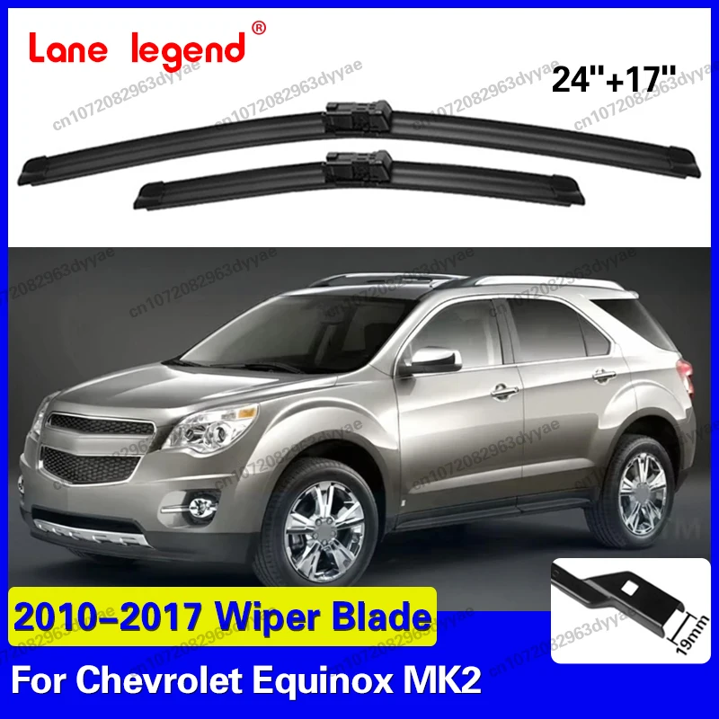 

Wiper For Chevrolet Equinox MK2 2010 - 2017 Wiper Front Wiper Blades Windshield Windscreen Window Brush 24"+17"