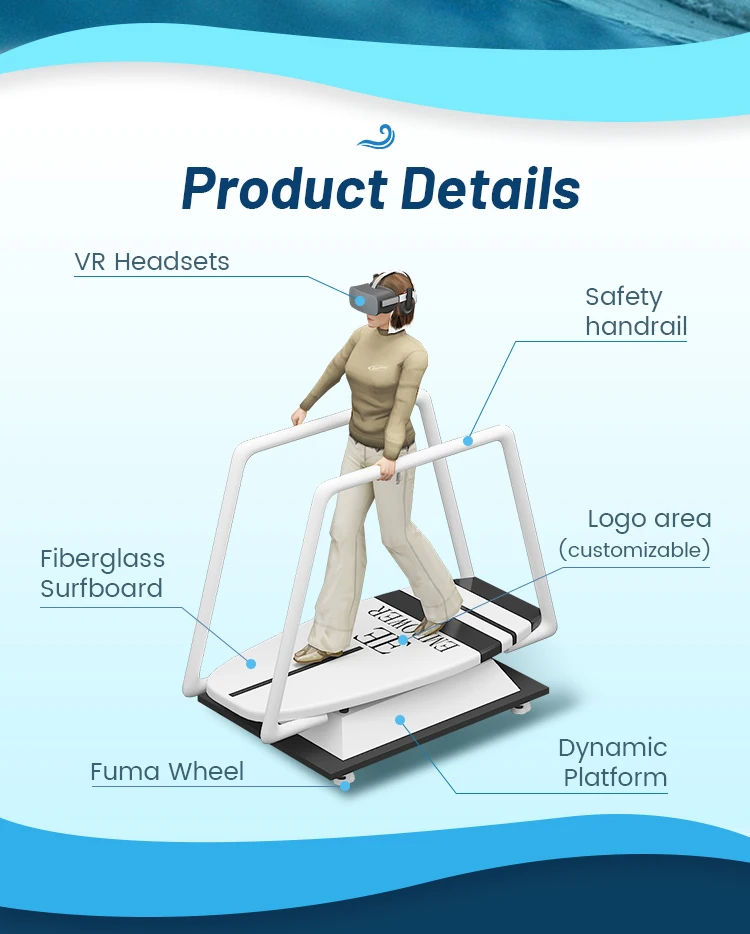 Best Seller Simulator Game Machine Virtual Reality Equipment for Surfing / Skiing