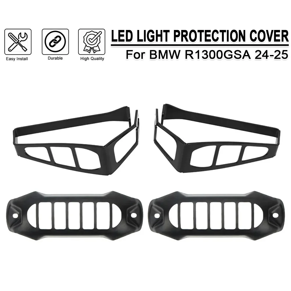 

Turn Signal Light Protection Shield Guard Cover For BMW R1300GS ADV R 1300 GS Adventure 2024-25 Front Rear LED Light Accessories