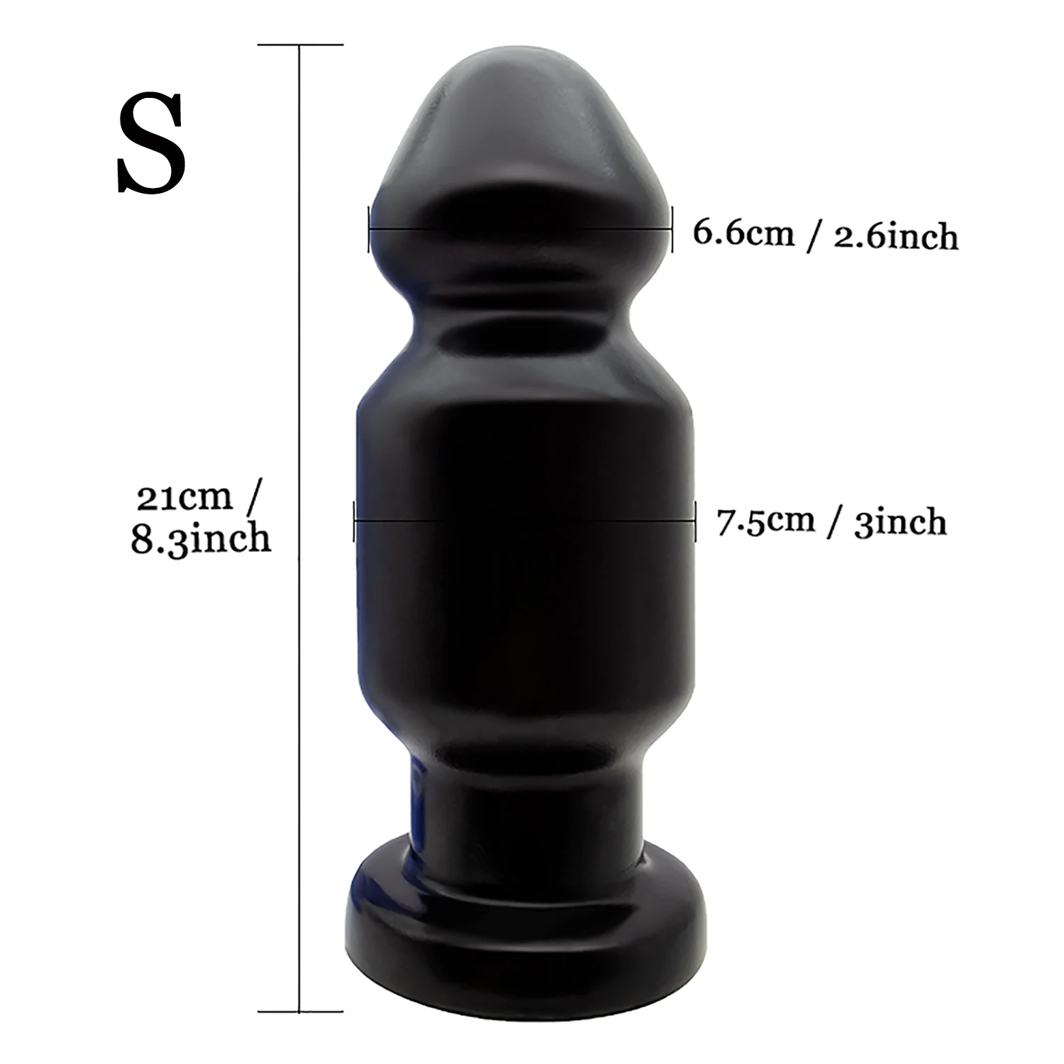 Oversize Anal Plug Dildo Stimulate Anus and Vagina Long Butt Plug Soft Penis Anal Dilator Masturbator with Suction Cup Sex Toys