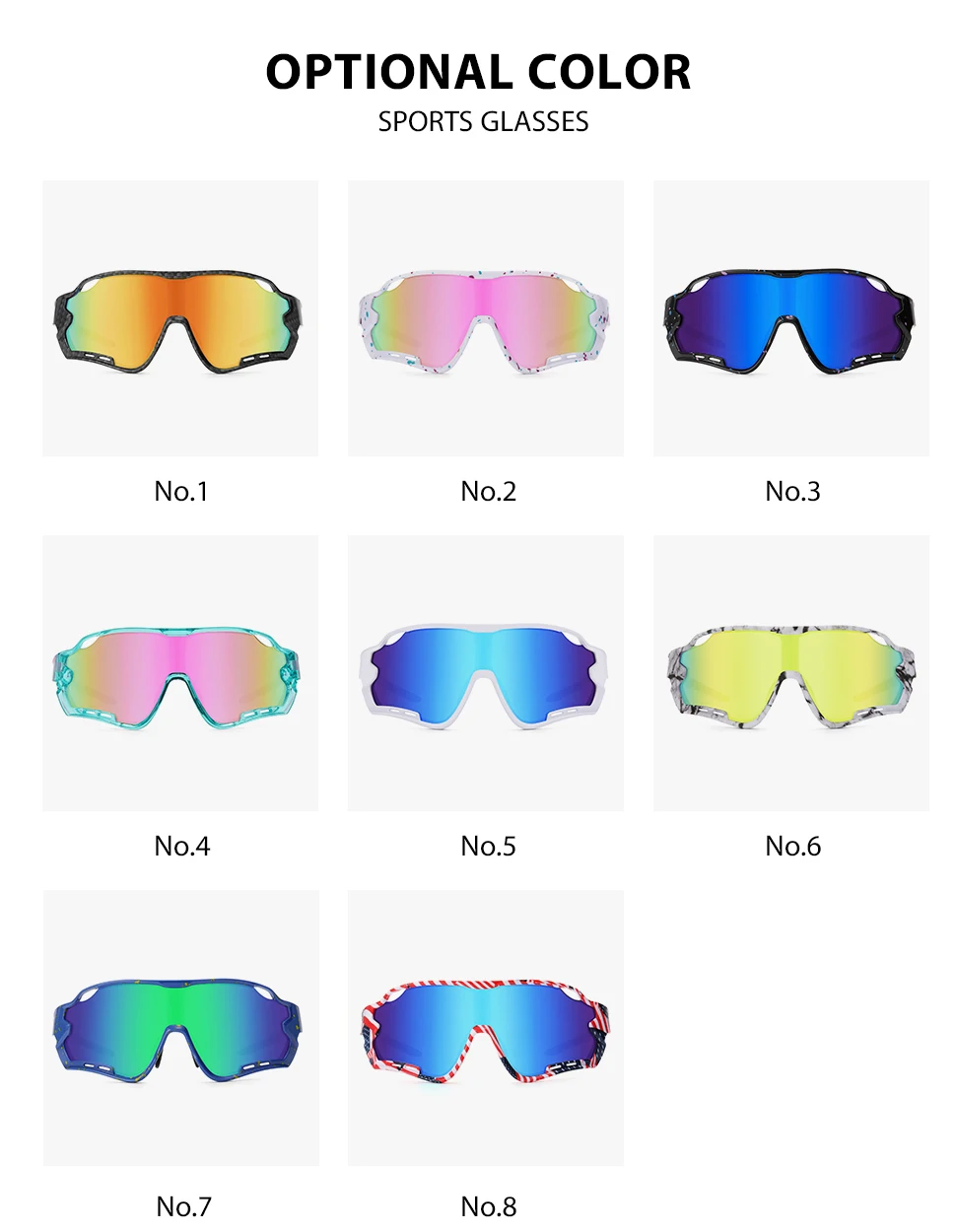 SEPFOX Männer Angeln Sonnenbrille Frauen Radfahren Reiten Wandern Fahren Sonnenbrille Für Outdoor Sport Verspiegelte Linse UV400 Brillen – Detail 8