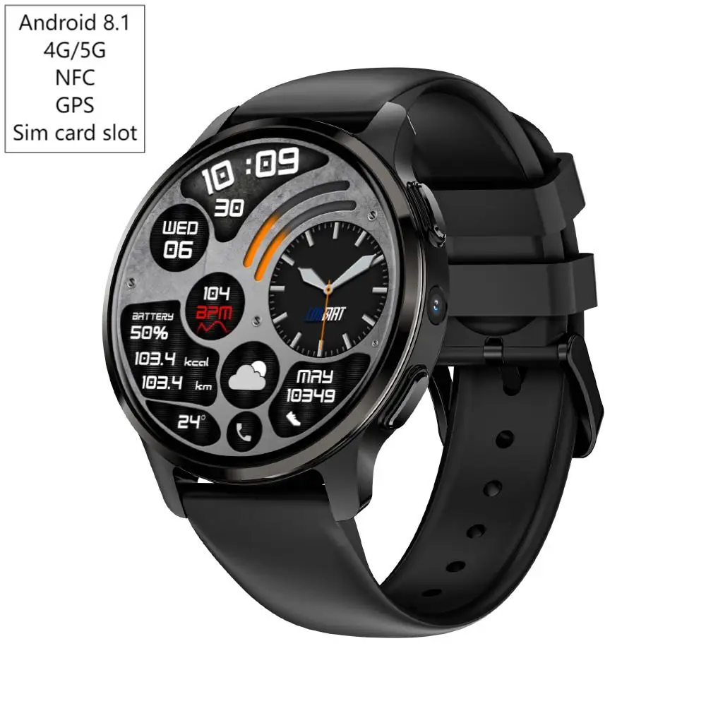 4G/5G Android Smartwatch LOKMAT APPLLP 2 Ultra-thin Smart Watch GPS NFC Sim Card Relojes Smart Watch