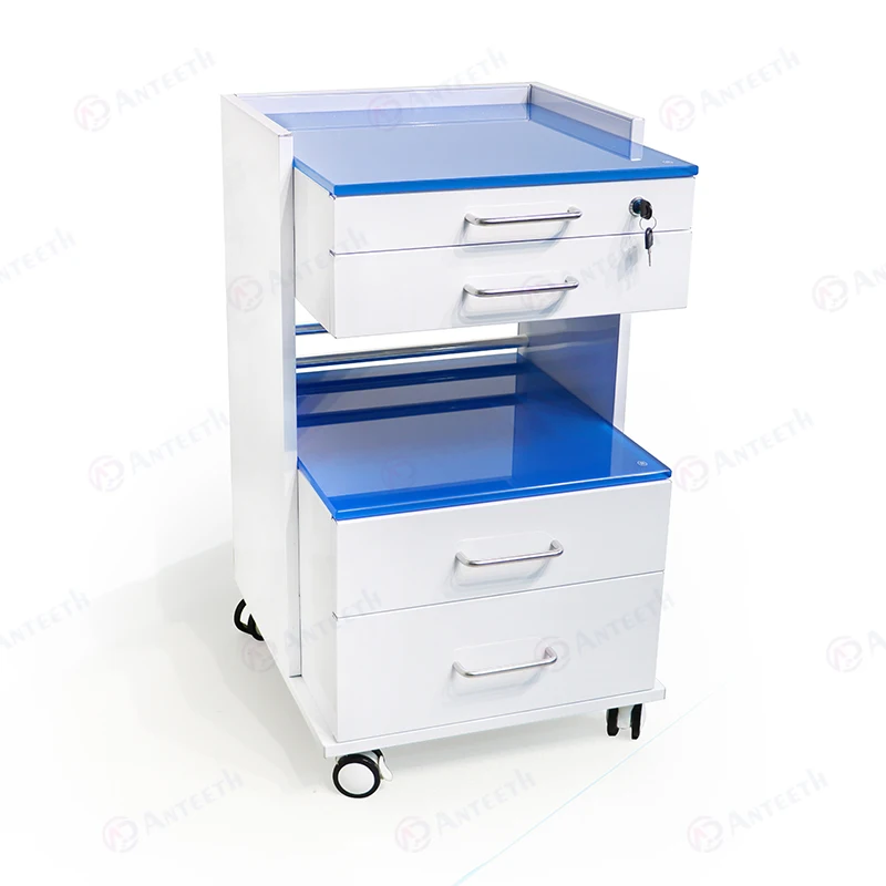 Stainless Steel Cabinet 3 Drawers Dental Trolley Aesthetics Cabinet With Socket Mobile Laboratory Furniture Dental Cabinet