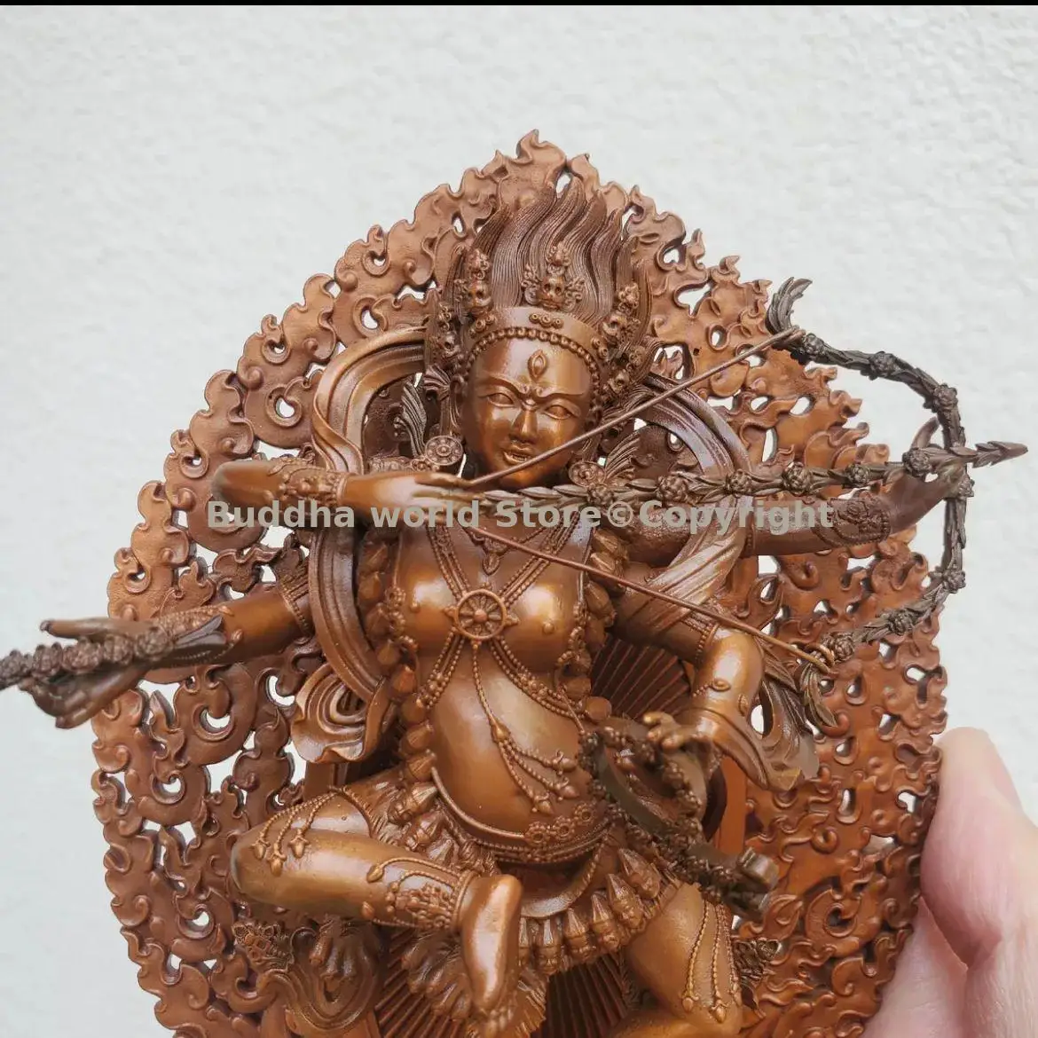 Kurukulla dakini ZUOMING Buddha Buddhism high quality brass Buddha statue Tibetan HOME family buddhist effective protection 15cm
