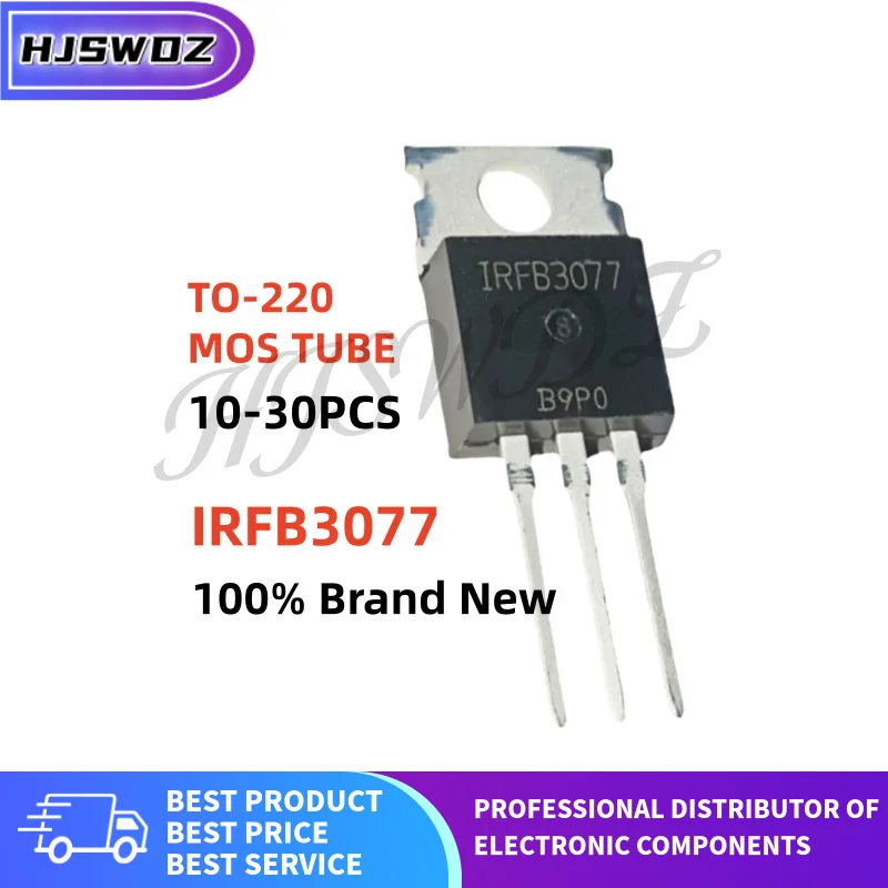 10 Stück IRFB3077PBF – Power MOSFET TO-220 – Für Schaltnetzteile & Motorsteuerungen IRFB3077PBF MOSFET TO-220 10 Stück 10 Stück IRFB3077PBF – Power MOSFET TO-220 – Für Schaltnetzteile & Motorsteuerungen IRFB3077PBF MOSFET TO-220 10 Stück