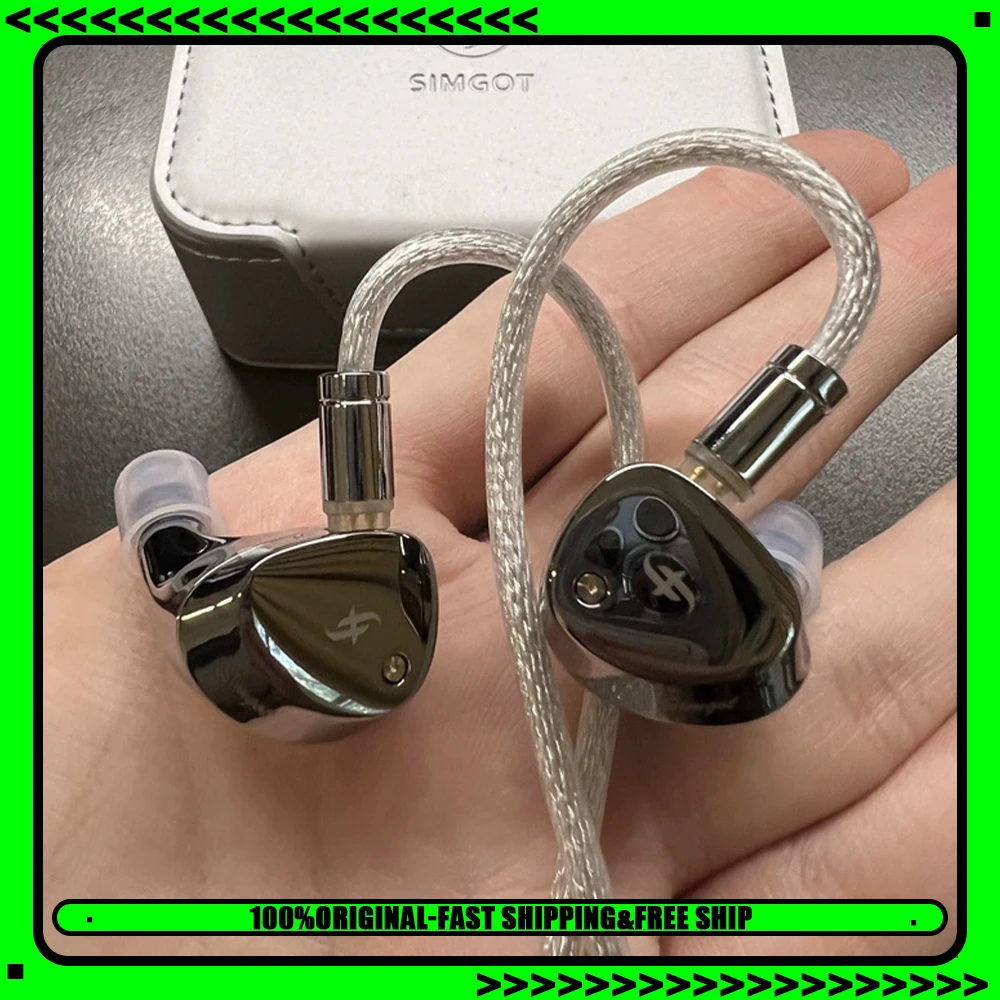 SIMGOT YiXingET142 Wired Headset Customized Multilayer PZT Unit E-sports Headset Micron Ultra Thin Diaphragm Light Weight Gifts