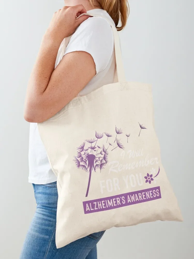 I WILL REMEMBER FOR YOU ALZHEIMER'S AWARENESS COLLECTION Tote Bag custom tote sacs de shopping