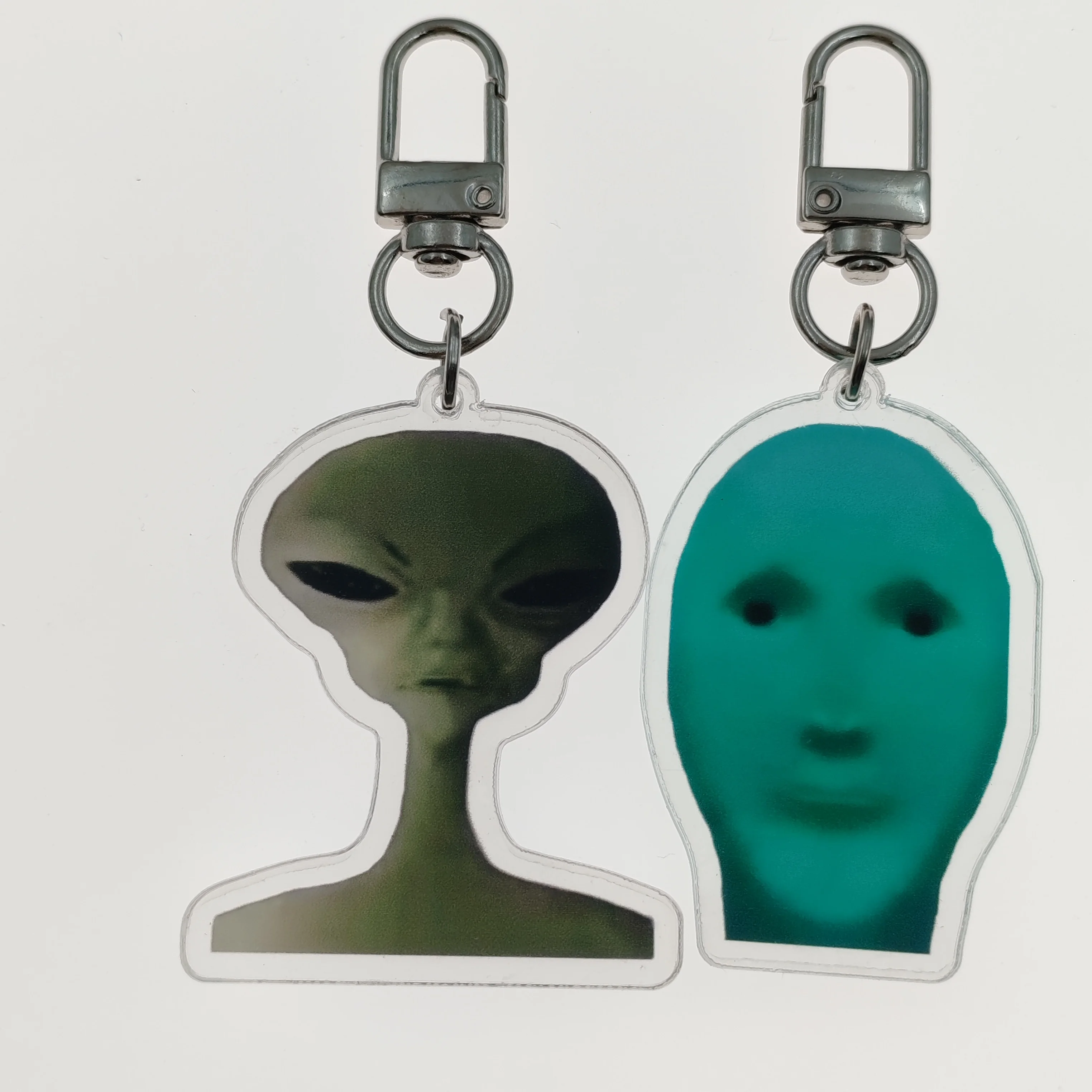 zip zip zap zap zip zip, alien cat meme, Alien keychain, Green Alien Cat Fun Cute Keychain, Backpack pendant