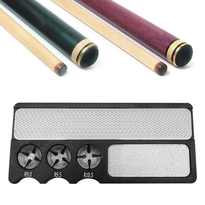 Cue Tip Repair Tool Aluminum Alloy Pool Cue Tip Shaper Cue Accessories Portable Billiard Pool Stick Tip Shaping Device for Outdo