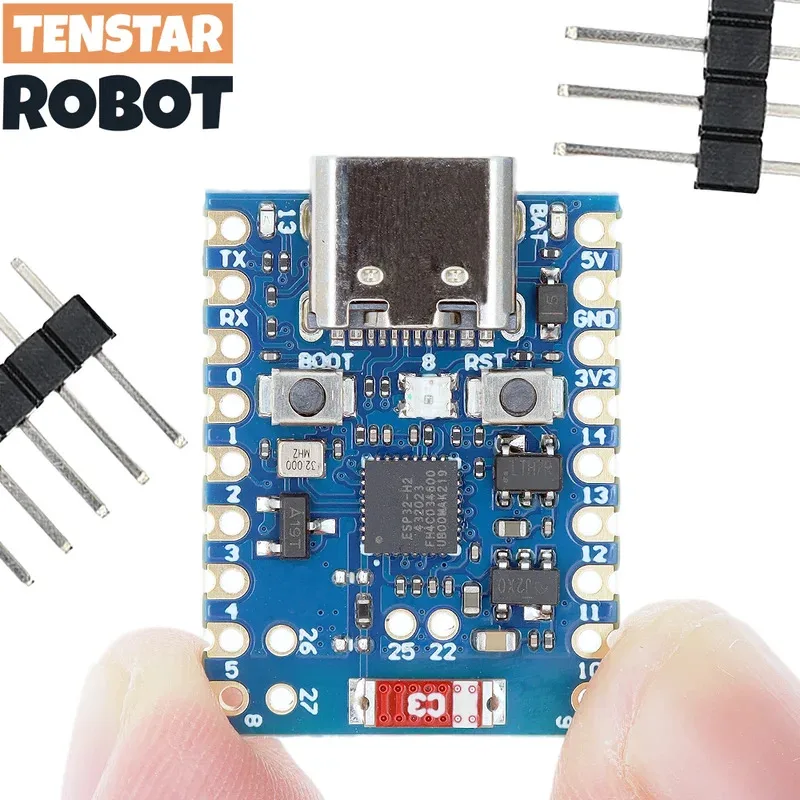 ESP32-H2 SuperMini Development Board Bluetooth 5 Microcontroller Programming Learning Board Blue