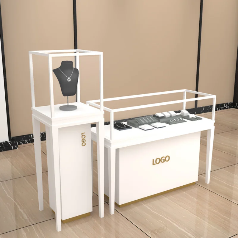 [Customized]High end jewelry watch shop wood and glass showcase design watch kiosk display showcase