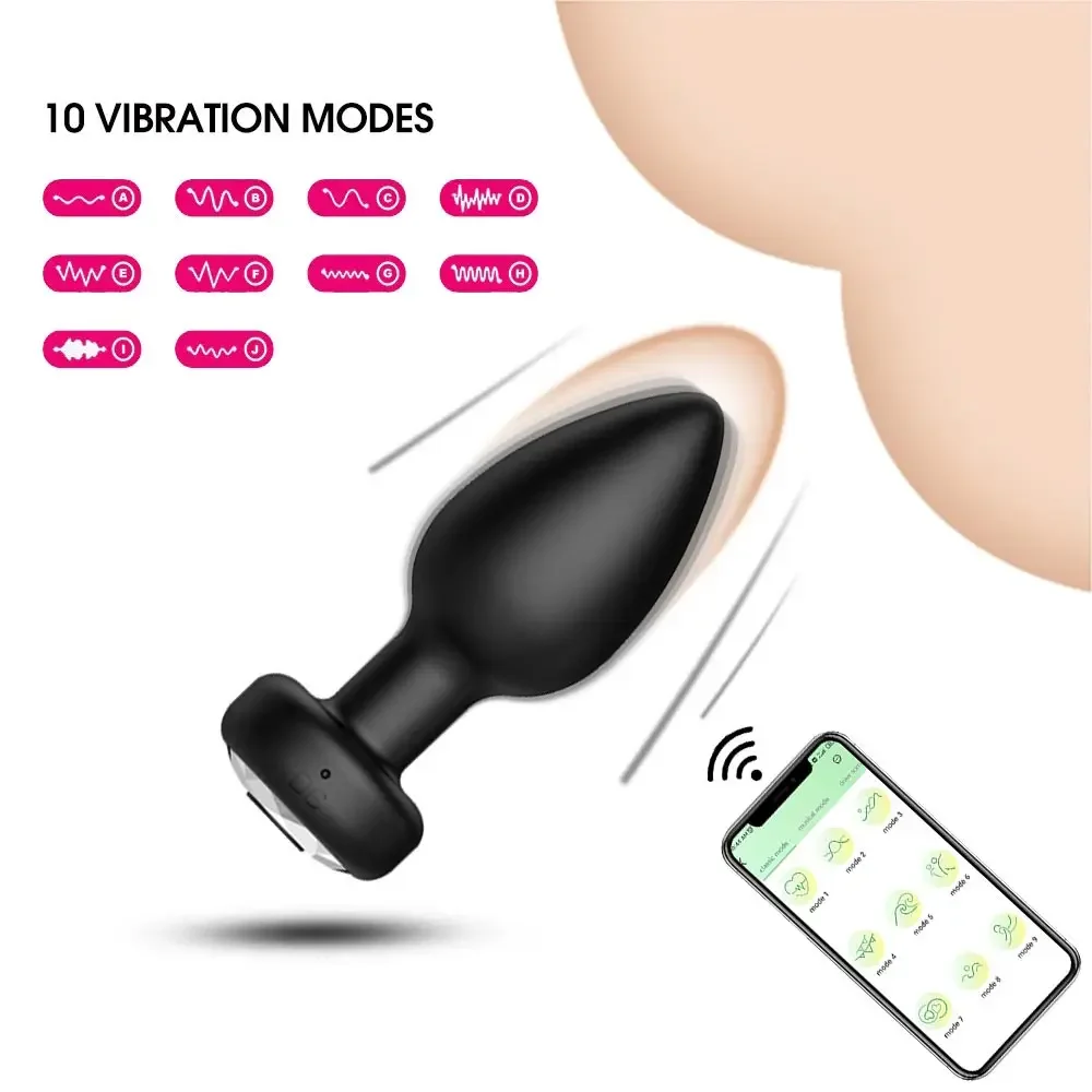 Ass Stimulator Female Wireless Remote Prostate Vagine Silicone Women's Plug Buttplug Vibrator Men Masculino Orgasm