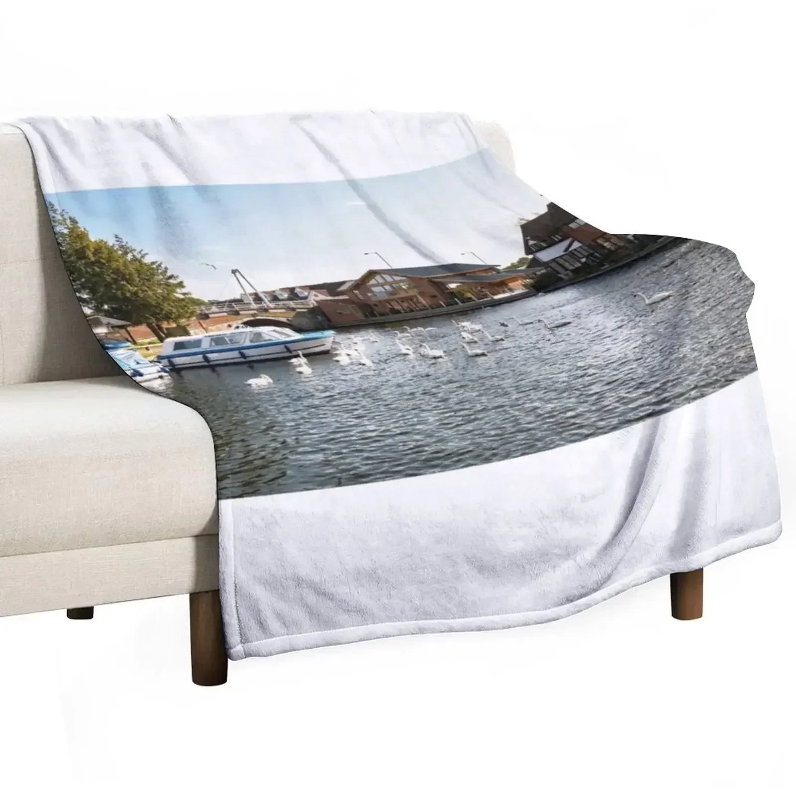 River Bure, Wroxham Throw Blanket Hair Sofas Flannels Sofa Thins Luxury St Blankets