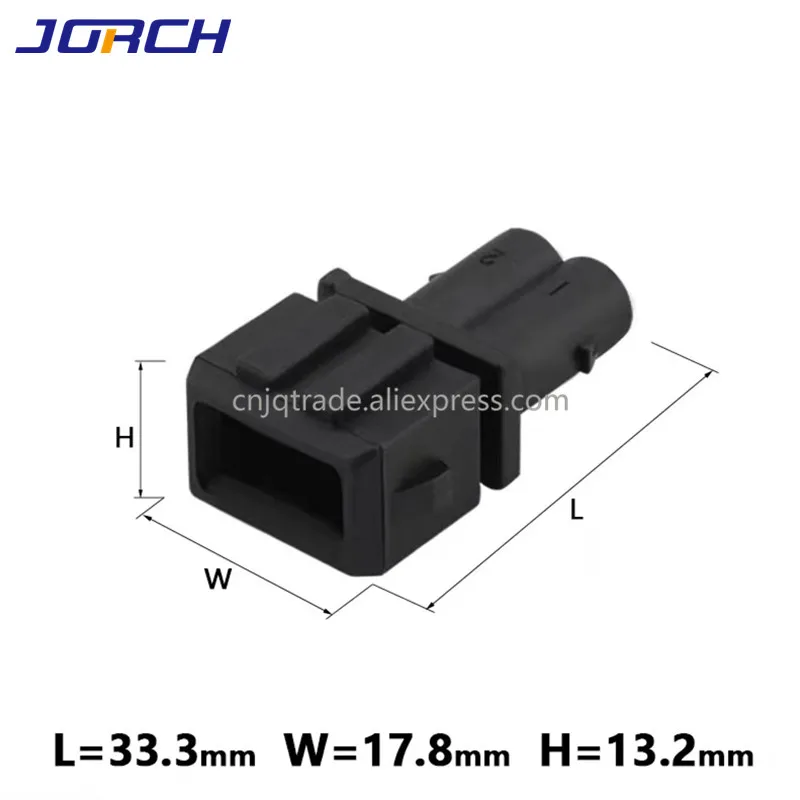 12185025 Automotive connector sealed female 2-pin analog FOR Delphi 15327869 VAG 357972752 series 2.8mm DJ7024-3.5-21