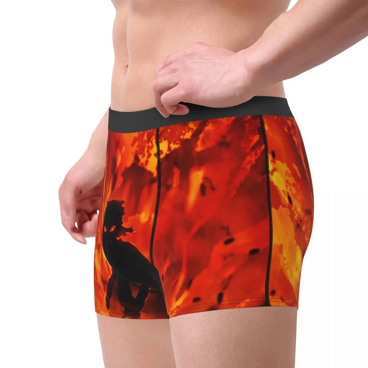 Roupa interior especial do homem, Kimetsu No Yaiba Boxer Briefs, altamente respirável de alta qualidade, calções estampados em 3D, presentes de aniversário