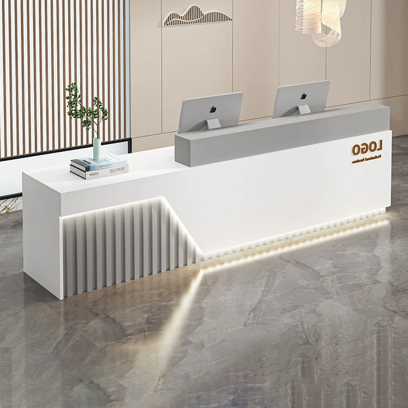 

Cheap Wood Luxury Reception Desks Modern Design Drawer White Reception Desks Best Classic Long Empfangs Tresen Office Furniture