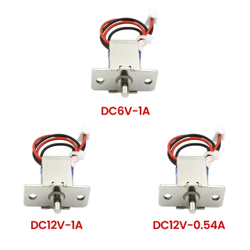 Mini Electronic Bolt Lock Compact Solenoid Electromagnet Door Lock Concealed Installation For Secure Access DC12V-0.54A