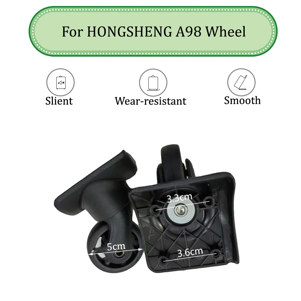 

For HONGSHENG A98 Universal Wheel Replacement Suitcase Silent Smooth Shock Absorbing Durable Convenient Accessories Caster Wheel