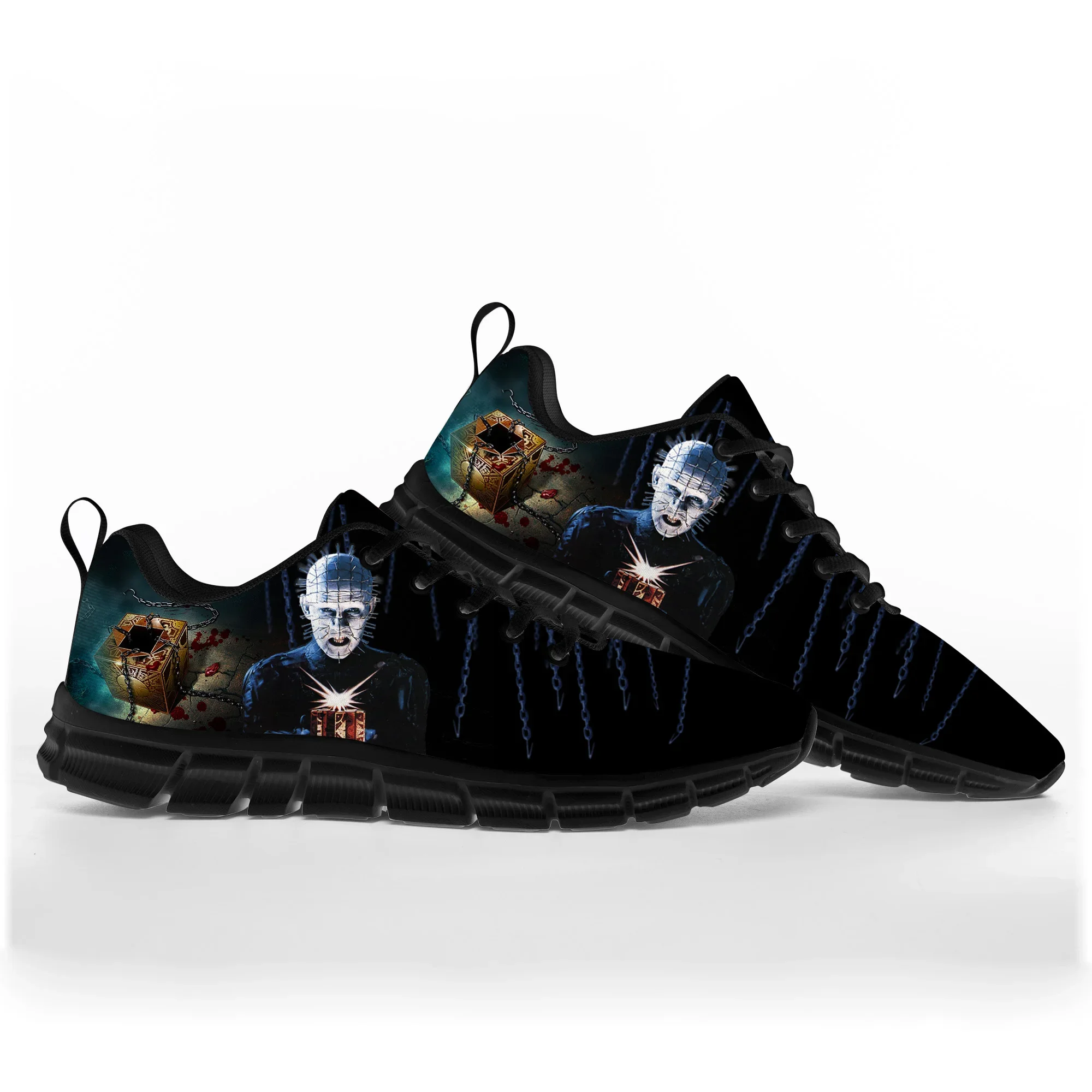 Hellraiser Movie Pinhead Horror Halloween scarpe sportive uomo donna adolescente bambini bambini Sneakers scarpe da coppia di qualità personalizzata