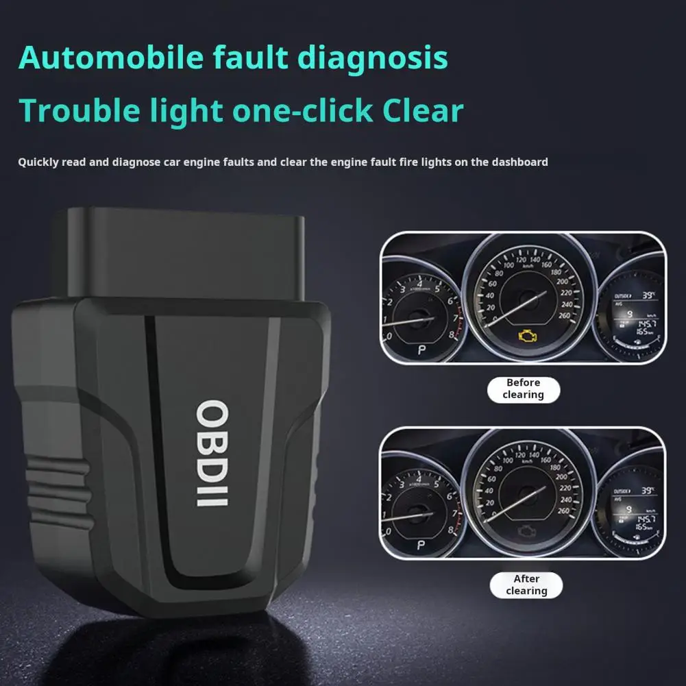 Voertuig Motor Foutcode Lezer Voertuig Diagnostisch Hulpmiddel Draagbare Bluetooth Obd2 Scanner Universeel Draadloos Voor Voertuig