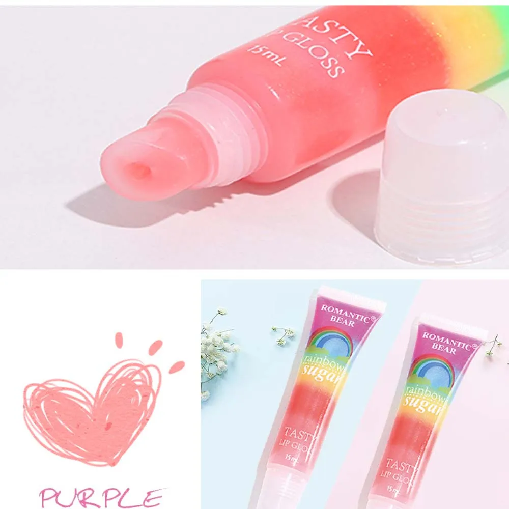 24Pcs Lip Gloss Set Rainbow Lip Jelly Hydrating Smooth Longlasting Non-stick Lip Gel Women Lips Makeup Wholesale