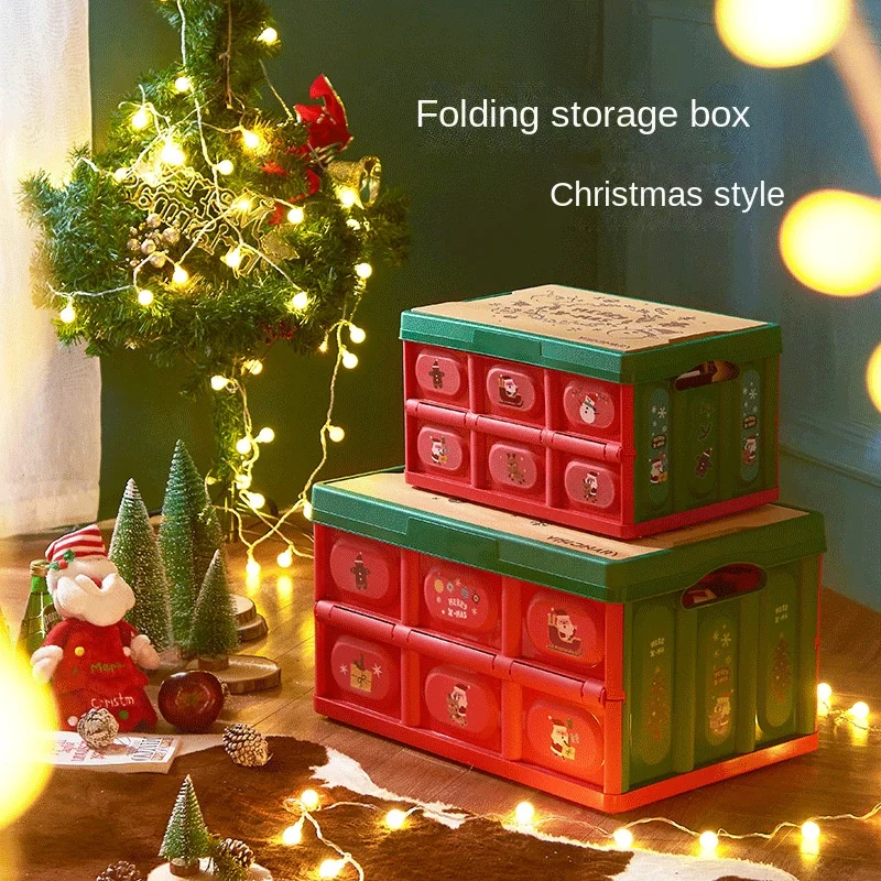 Christmas Folding Storage Box Home Bedroom Storage Box Christmas Decoration Gift Storage Box Car Trunk