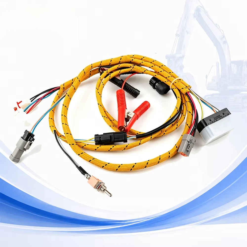 6D107 Engine Diagnostic Test Wiring Harness, Excavator PC200-8 PC210-8 PC220-8 Construction Machinery Parts