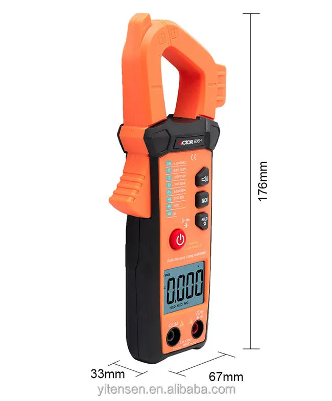 

VICTOR 606H 3 5/6 digit true rms automatic clamp meters NCV Test temperature -2-1000 celsius electrical instruments