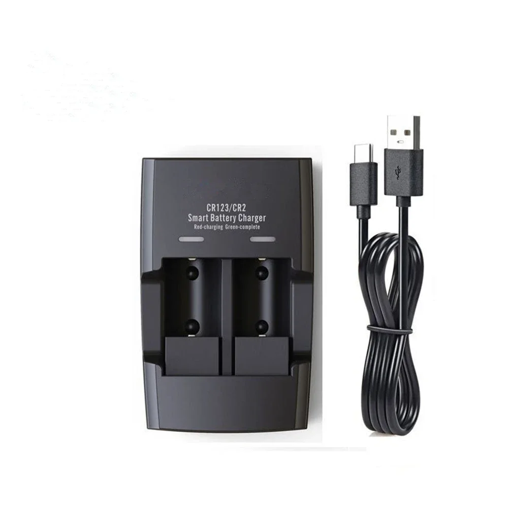 4PC CR2 LifePo4 batteria al litio 880mAh 3V batteria al litio ricaricabile telemetro fotocamera intelligente CR2 CR123A caricabatteria