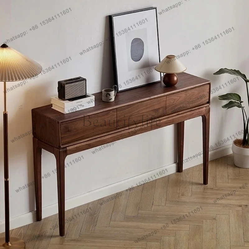Mid Century Classic Console Table Rustic Storage Hallway Glamour Console Table American Vintage Meuble Salon Furniture Home