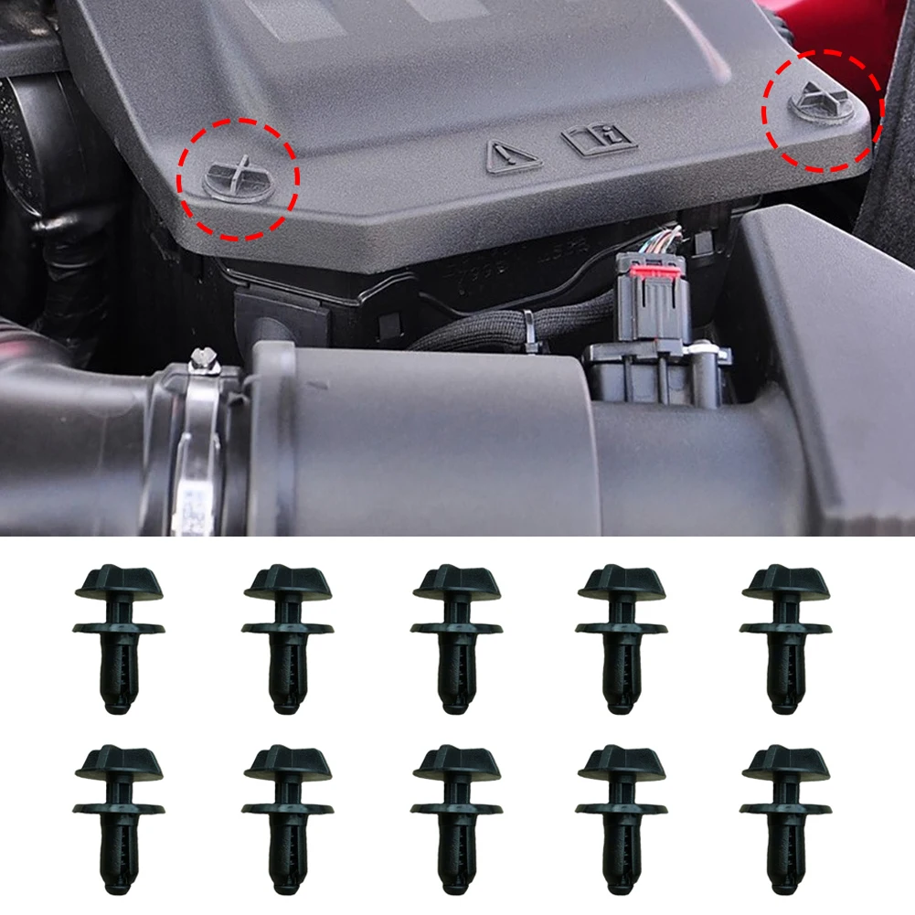 10pcs Auto Battery Cover Air Intake Trim Plastic Clips Panel Retainer Fastener For Range Rover Discovery Evoque Accessory