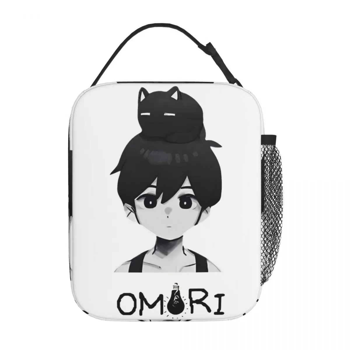 Omori And Cat Game Insulated Lunch Bags Food Bag Reusable Cooler Thermal Lunch Boxes For Travel