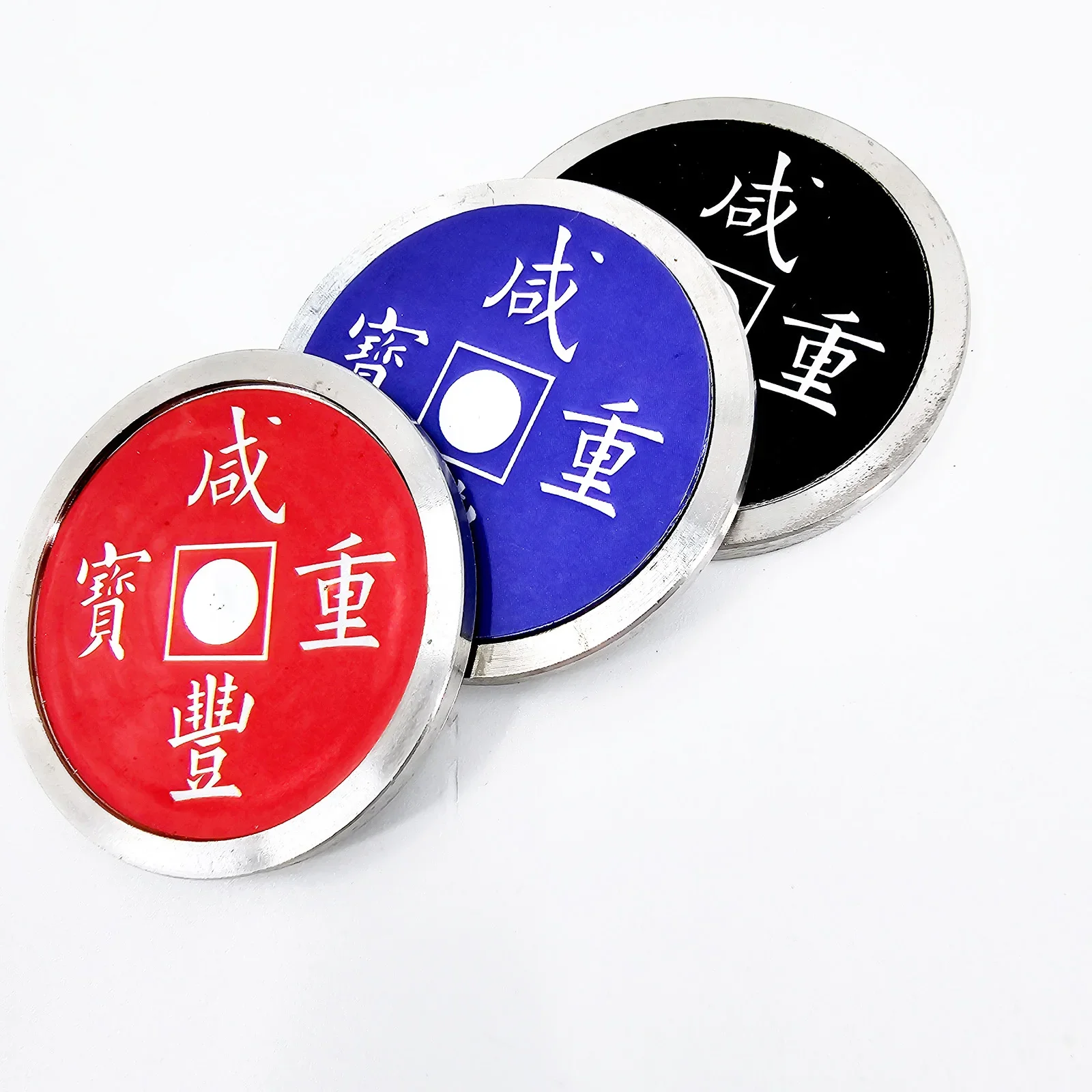 Chinese Coin Color Change Magic Tricks Magician Close Up Illusion Prop Gimmick Accessories Mentalism 3 Colors Coins Change