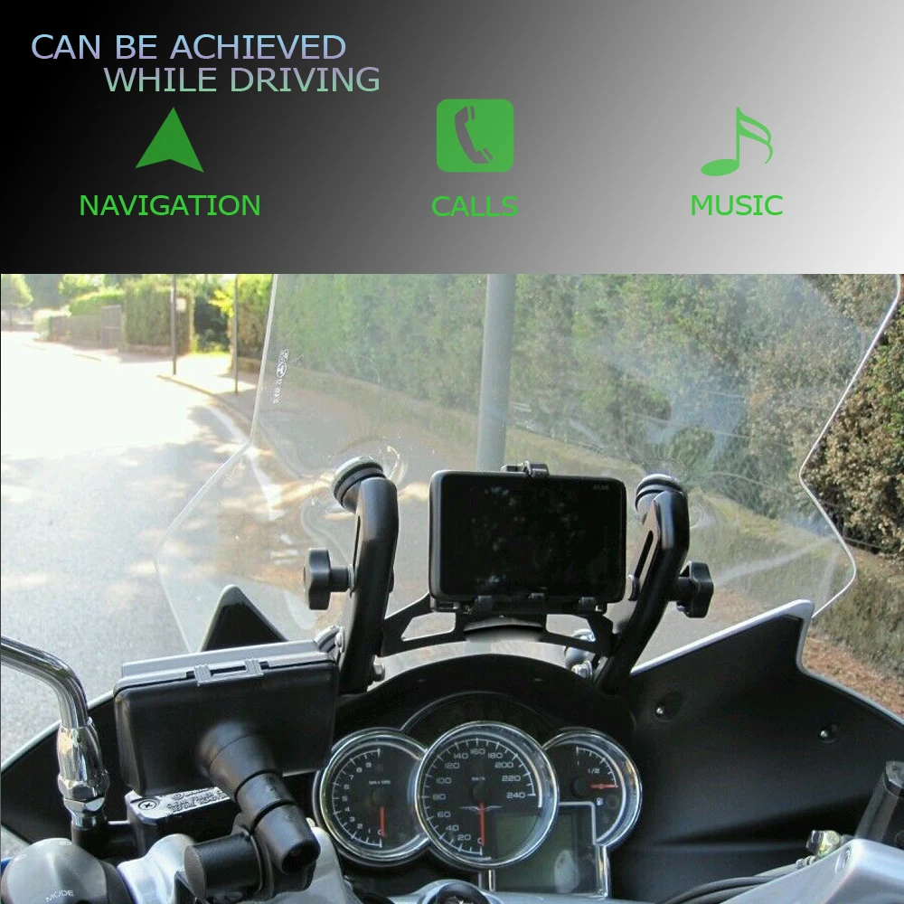 Nuova staffa per piastra di navigazione GPS per telefono cellulare con supporto per parabrezza per moto per Guzzi Norge 1200 GT 1200GT