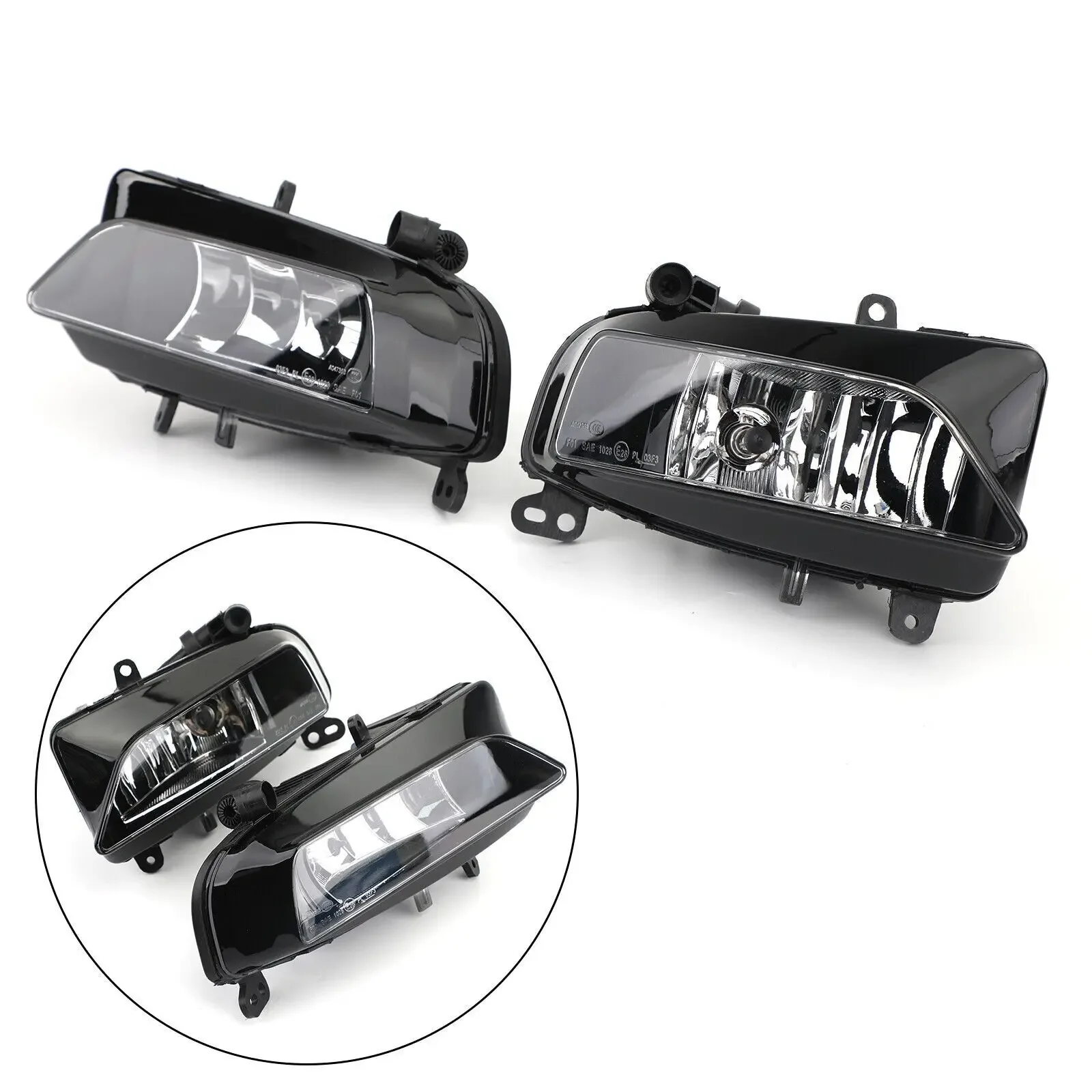 2PCS Left Right Side Car Front Halogen Fog Light Lamp Whit Bulds For AUDI A5 S-Line S5 2013 2014 2015 2016 8T0941699G 8T0941700G