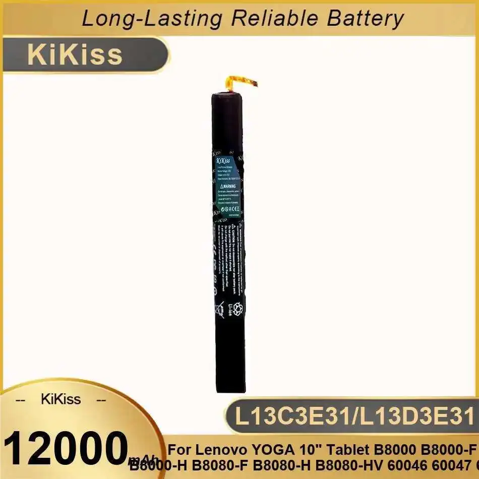 

Battery L13C3E31 L13D3E31 12000Mah For Lenovo Yoga 10" Tablet B8000 B8000-F B8000-H B8080-F B8080-H B8080-HV 60046 60047 60063