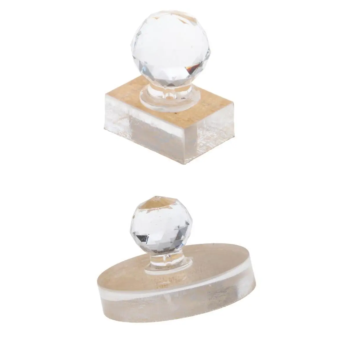 2pcs Powders Press Stamp Foundation Blush Palette Tool Seals Stamp