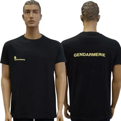 France Gendarmerie Special Force Army Men T-Shirt Short Sleeve Casual 100% Cotton Shirt