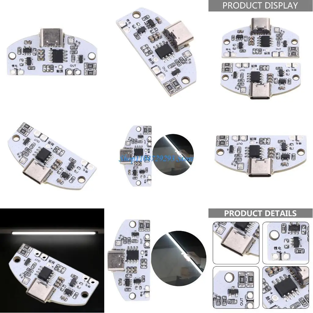 

Y2GD Type C Table Lamp Lack Pucce с функцией затемнения и USB -зарядкой
