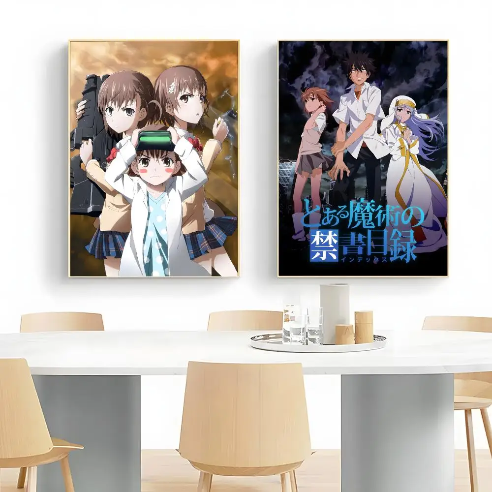 Powerful Superpower Anime A-A Certain Magical Index Poster Wall Art Print Decorative Mural Home Decor Gift Unframed