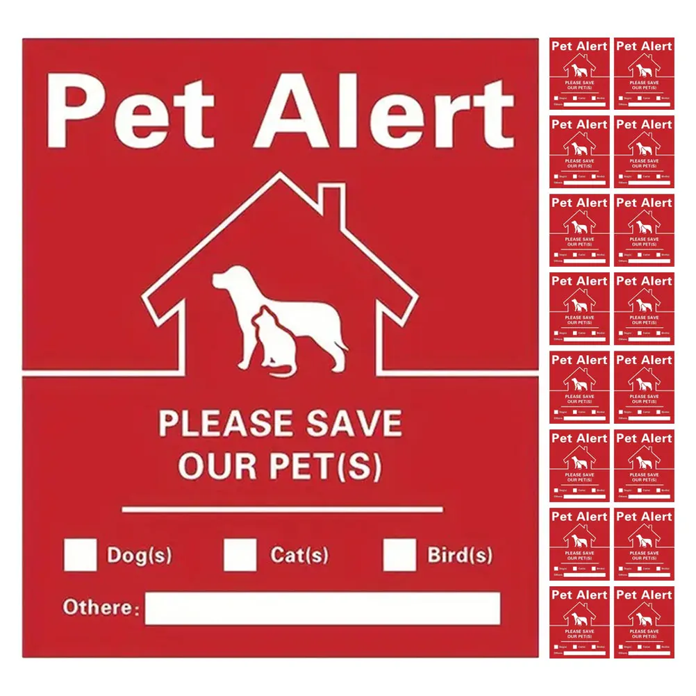 

Fire Rescue Stickers Safety Decal Window Door Alert Emergency Pets Home Accessory Rescue Decal Pet