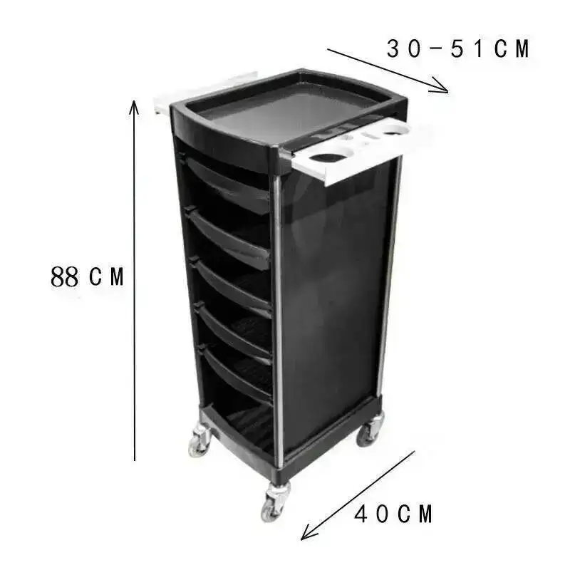 Barber Cosmetic Machine Salon Storage Metal Trolly Spa Salon Trolley Lashes Hair Station Carrello Con Ruote Furniture ZT50ST