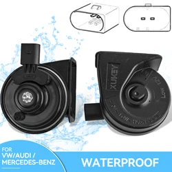 Dual Snail Horn 12V 110-125DB Waterproof High Low For VW CC Golf Jetta Polo Caddy Passat Touran Tiguan Touareg Sharan 5ND951221