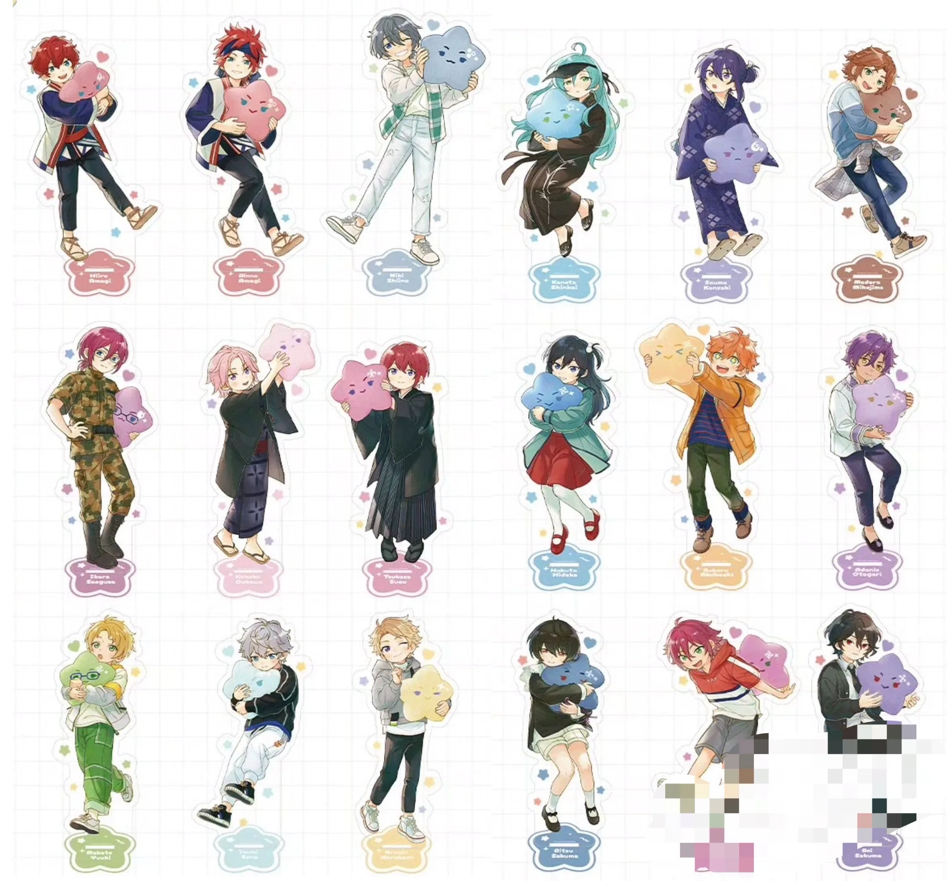 Ensemble Stars あんさんぶるスターズ! Amagi Hiiro Hidaka Hokuto Sena Izumi Suou Tsukasa Childhood Treasure Pop-up Stand
