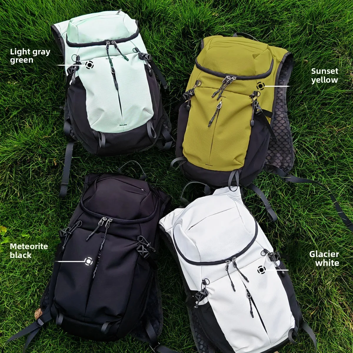 Outdoor hiking bag men's and women's sports backpack multi-functional travel camping contrasting color backpack